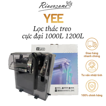 Lọc thác cực đại Yee 1000l/h 2000l/h khoang lọc siêu lớn, có sẵn vật liệu lọc tiện dụng, lọc sạch nước bể cá