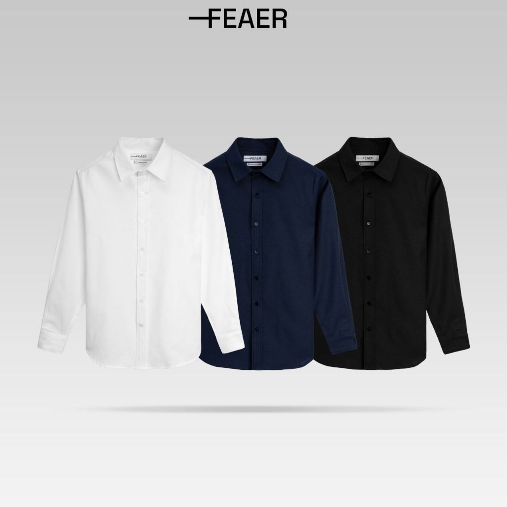 Áo sơ mi tay dài OXFORD chất liệu Oxford Basic, trẻ trung, thanh lịch - FEAER