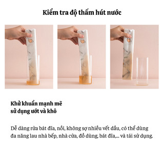 Cuộn 100-200 Khăn Giấy Vải Lau Đa Năng, Lau Bếp, Lau Chén Bát, Có Thể Tái Sử Dụng, Siêu Thấm Hút.
