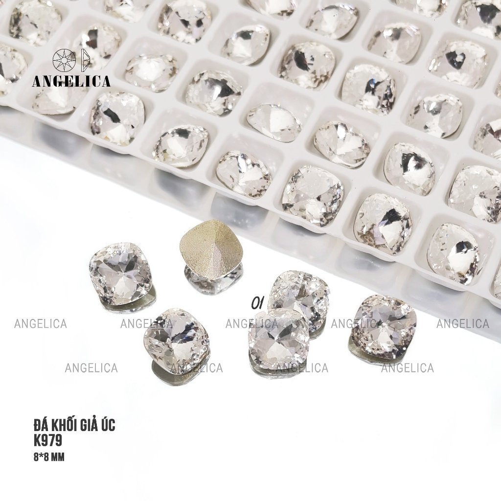 Đá Khối Giả Úc Cao Cấp Túi 2 viên Trang Trí Nail Angelica