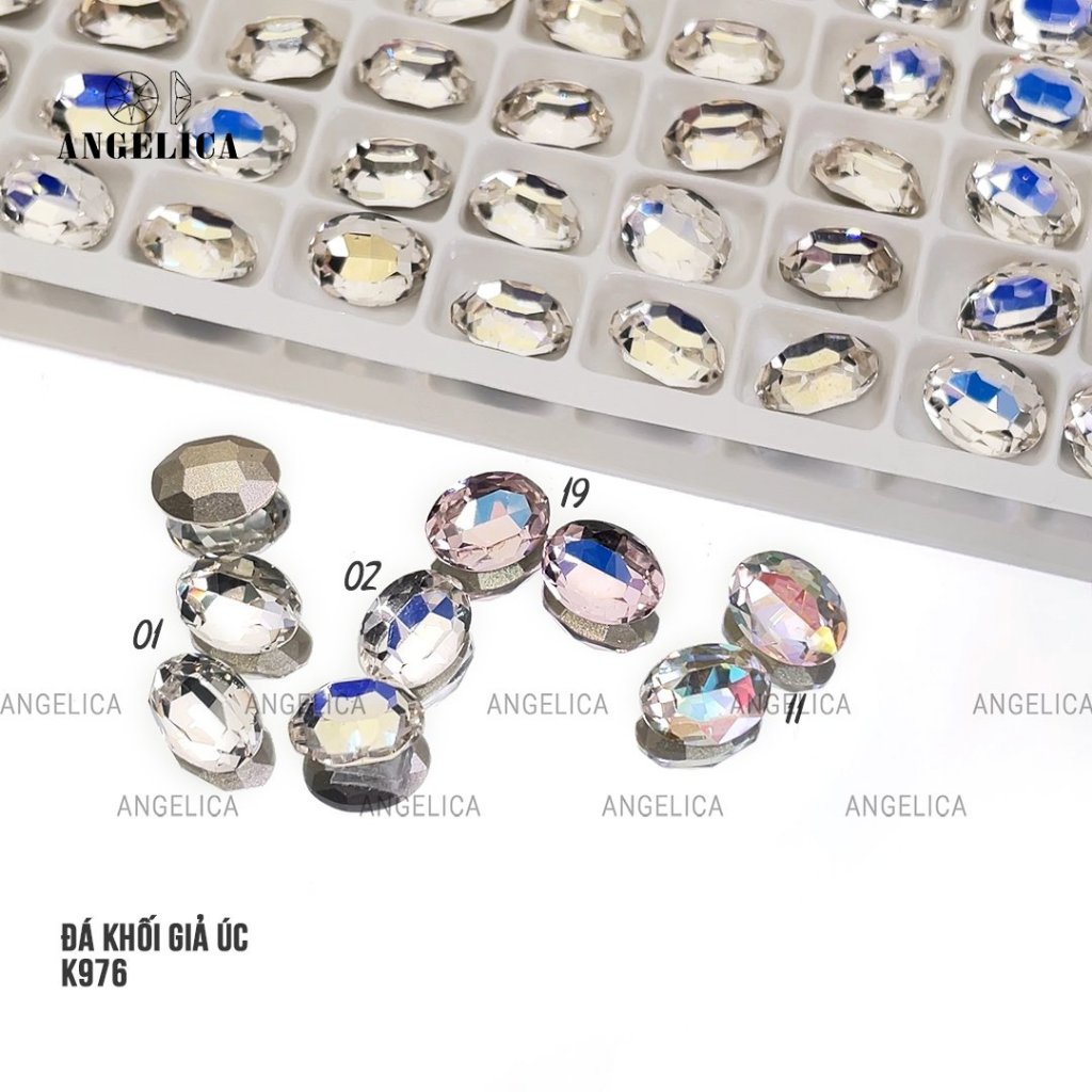 Đá Khối Giả Úc Cao Cấp Túi 2 viên Trang Trí Nail Angelica