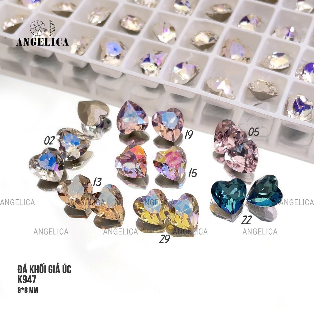 Đá Khối Giả Úc Cao Cấp Túi 2 viên Trang Trí Nail Angelica