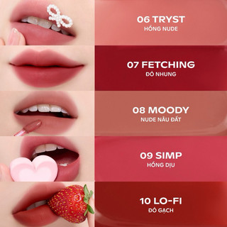 [ Ofélia] Son Tint OFÉLIA SUGARPLUM MistyNow Blurring Tint Thuần Chay (3.8g)