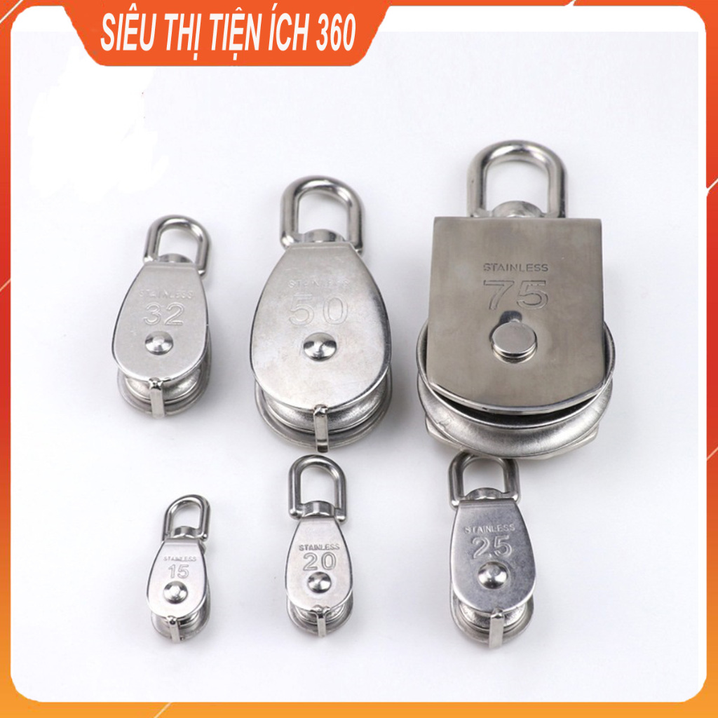 Ròng rọc kéo đơn bằng thép không gỉ 304 tiện lợi | Shopee Việt Nam