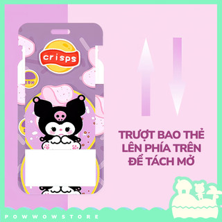 [Sẵn VN] Bao Đựng Thẻ Nhân Viên Dọc Nhựa ABS Phong Cách Nhân Vật Hoạt Hình Sanrio & Lotso Snake Drink