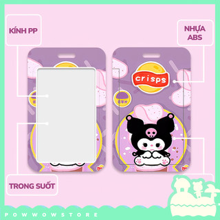 [Sẵn VN] Bao Đựng Thẻ Nhân Viên Dọc Nhựa ABS Phong Cách Nhân Vật Hoạt Hình Sanrio & Lotso Snake Drink