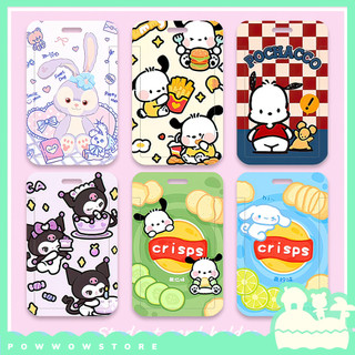 [Sẵn VN] Bao Đựng Thẻ Nhân Viên Dọc Nhựa ABS Phong Cách Nhân Vật Hoạt Hình Sanrio & Lotso Snake Drink