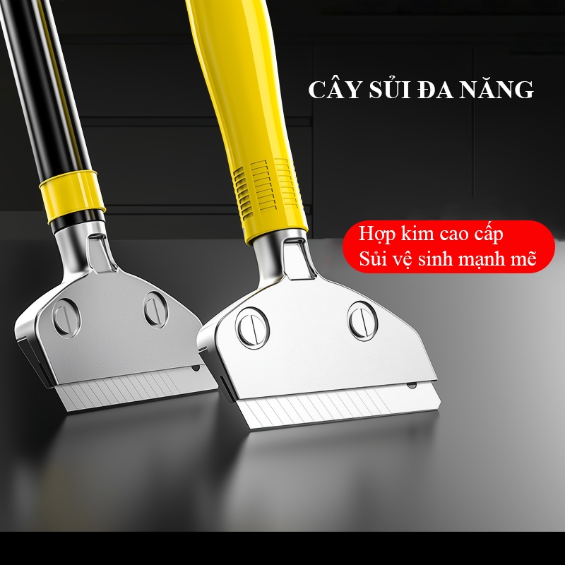 Cây sủi cán dài DELIXI dao cạo sơn sủi tường xi măng cạo ron cán dài có ...