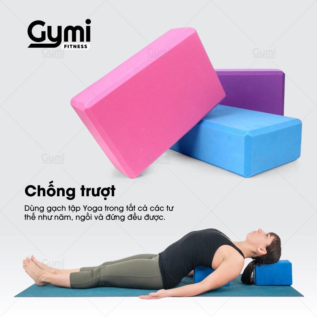 Gạch Tập Yoga, Gối Tập Yoga Cao Cấp Loại 1 - Hỗ Trợ Đạt Hiệu Quả Cao, Tránh Chấn Thương - GachYoga