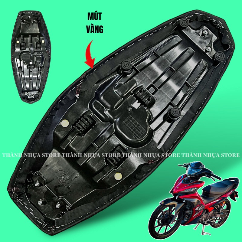 Yên 2 Tầng Exciter 135 (5 số) - Yên gọt 2 tầng Ex135 mút Vàng