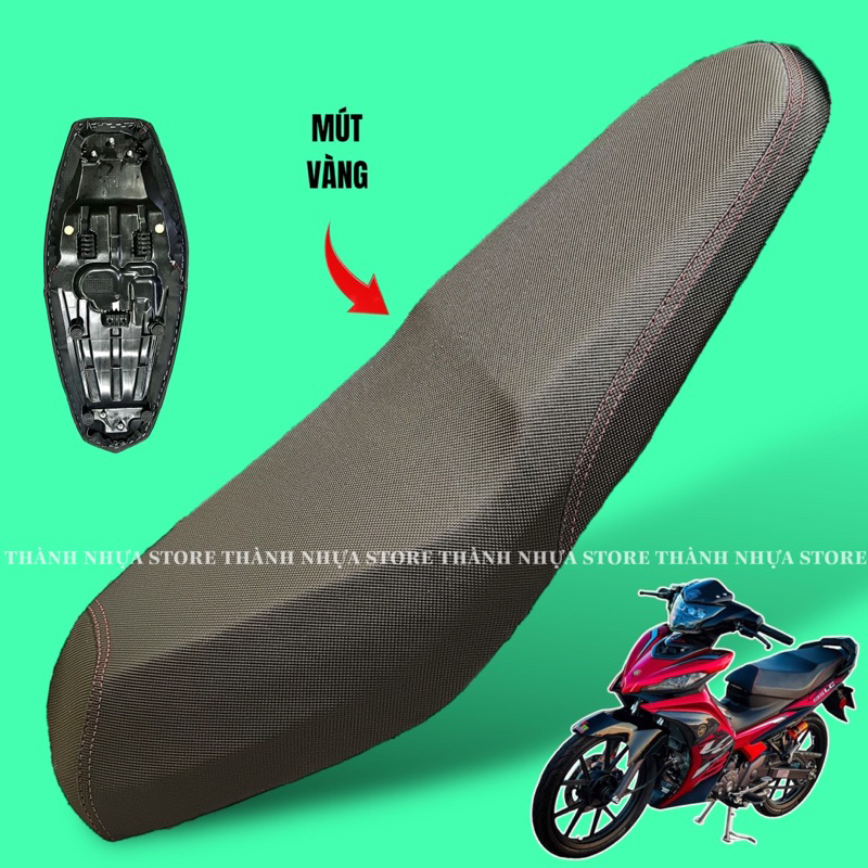 Yên 2 Tầng Exciter 135 (5 số) - Yên gọt 2 tầng Ex135 mút Vàng