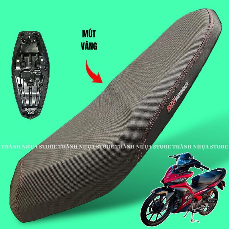 Yên 2 Tầng Exciter 135 (5 số) - Yên gọt 2 tầng Ex135 mút Vàng