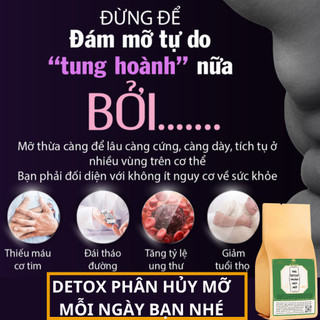 [Không đi ngoài, không mệt mỏi] Trà detox phân hủy mỡ Fengcha an toàn, lành tính uống hàng ngày bịch 30 túi lọc