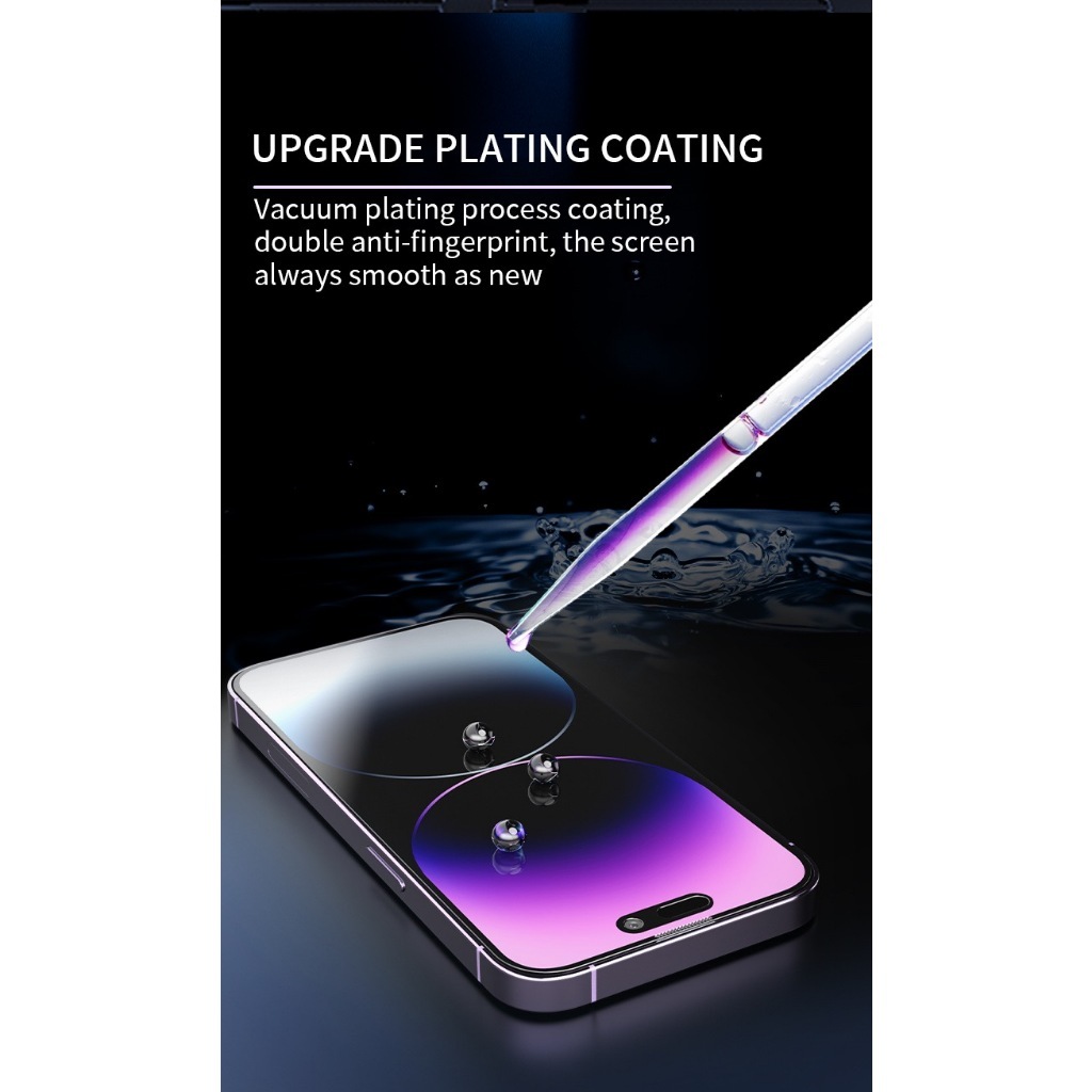 Kính cường lực KINGKONG BAIKO 9H trong suốt/ chống nhìn trộm, có màng chắn bụi loa cho Iphone X XS XSM 11 12 13 14 15 16