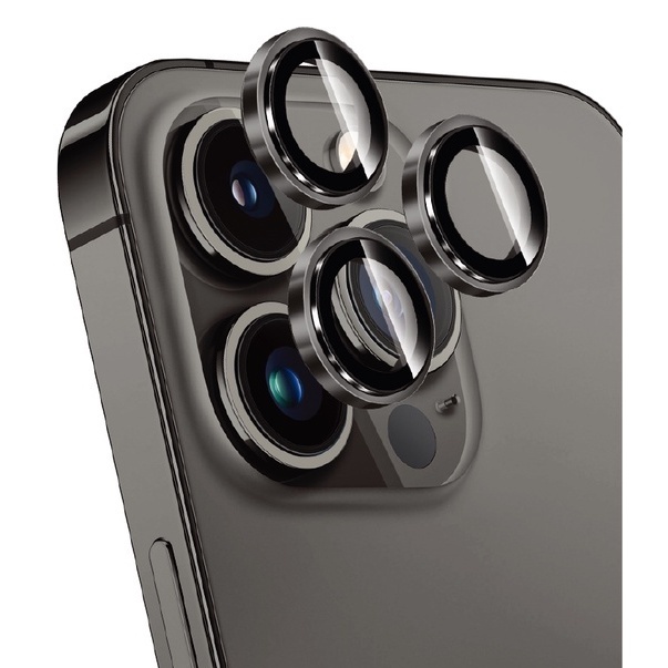 Kính cường lực bảo vệ camera có viền kim loại sang trọng KOLEAD ZC-R1 dành cho iphone 11 12 13 14 15 Pro Promax