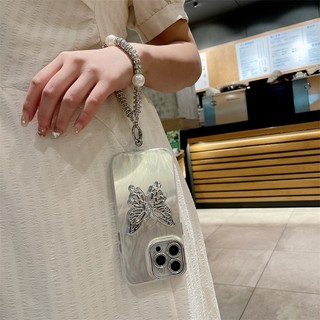 Ốp lưng iphone trong suốt họa tiết lông vũ giá đỡ butterfly 6/7/8/plus/x/xr/xs/11/12/13/14/15/pro max - xx2185