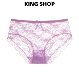 Quần Lót Nữ Hoạ Tiết Ren Hoa Gợi Cảm Đính Nơ Xinh, Quần Chip Ren Thoáng Thoải Mái King Shop L-104