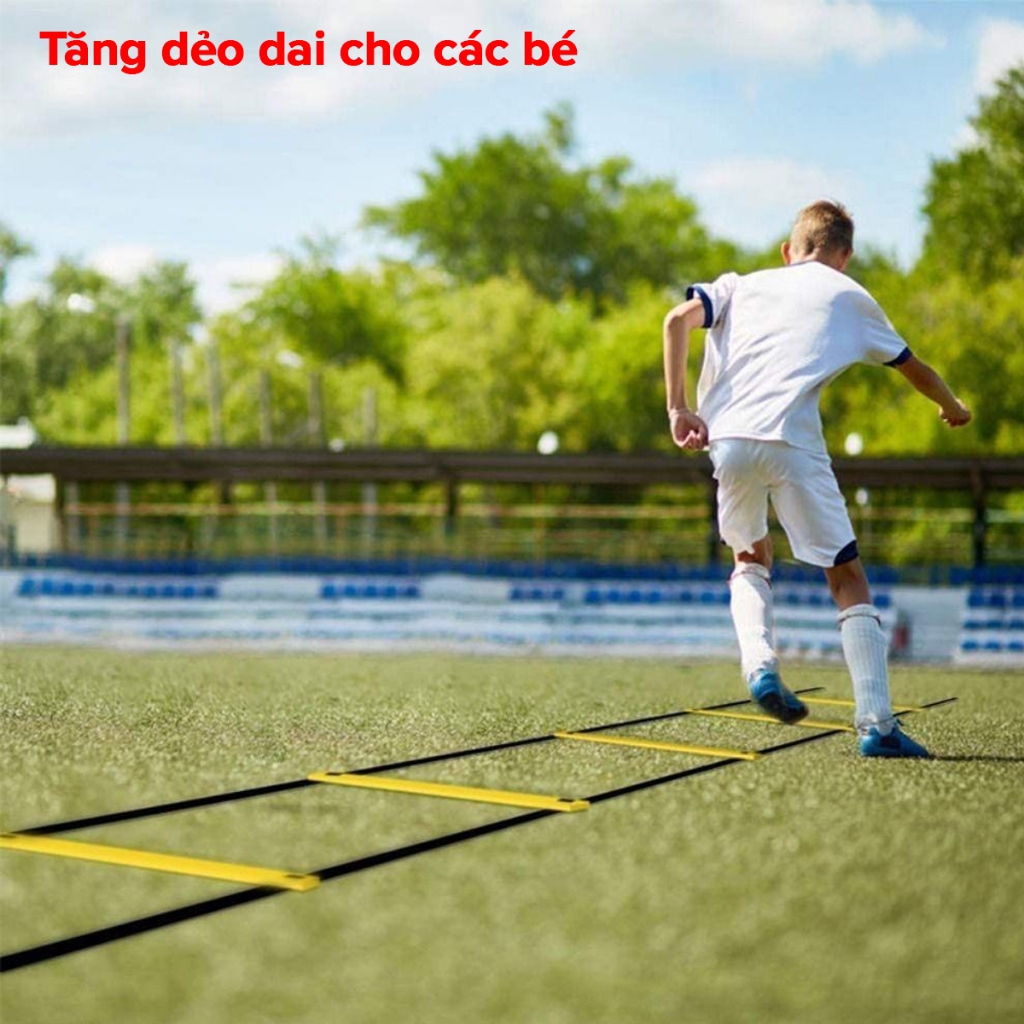 Ảnh Thang Dây Chơi Thể Thao Dài 3m 6m Nối Dài Thêm, Thang Dây Tập Đá Bóng Tập Thể Lực, Võ Thuật, Gym Chính Hãng Amalife 2