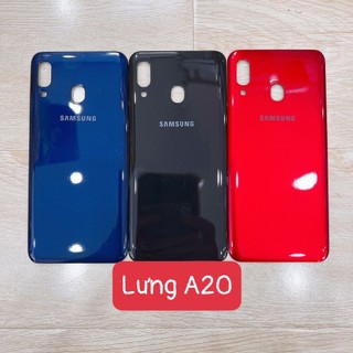Lưng vỏ samsung a20, nắp nhựa, khung nhựa giữa, khung sườn màn hình benzen, a205. ss a20.