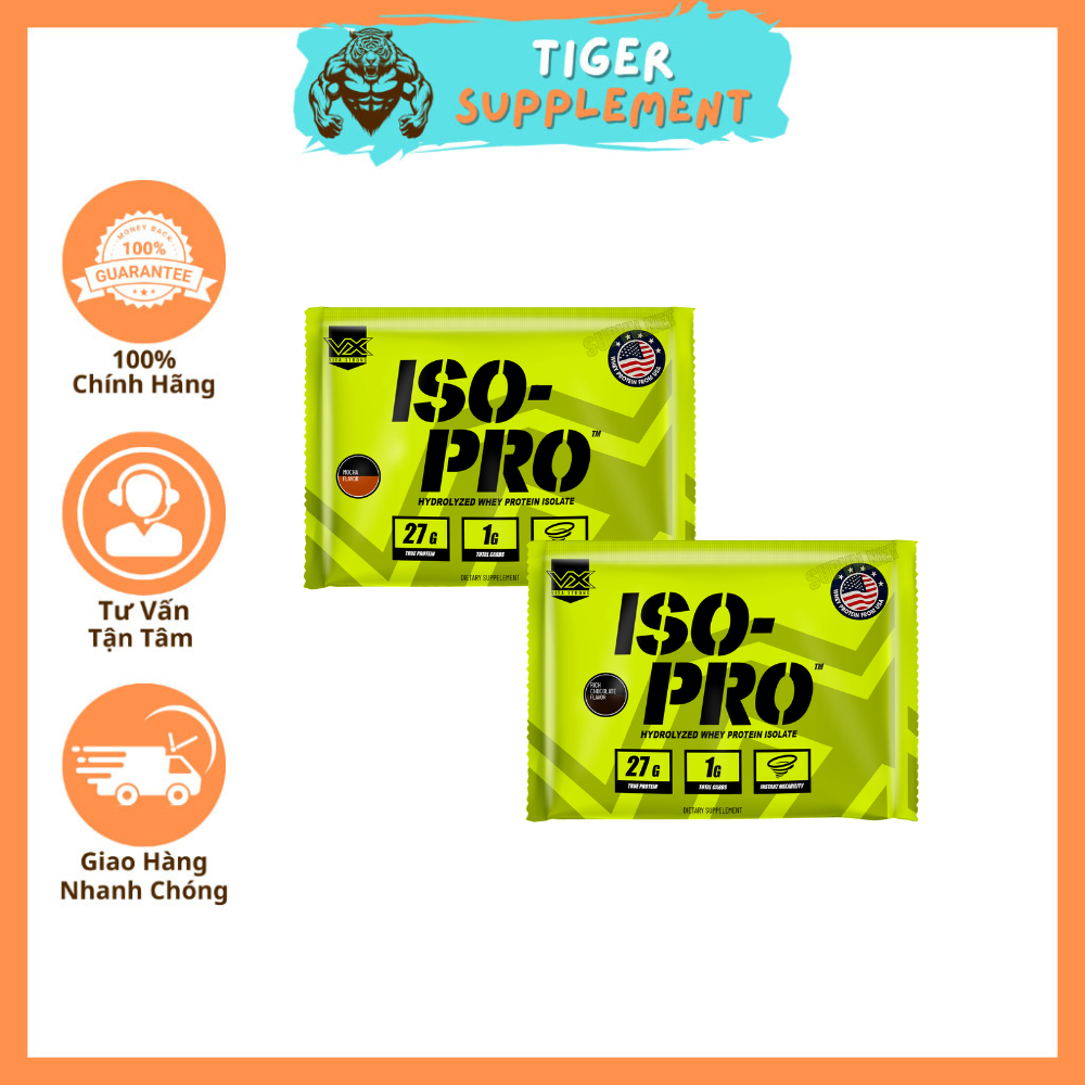 Sample Iso Pro 100% Hydrolyzed Whey Protein Isolate gói 1 lần dùng thử ...
