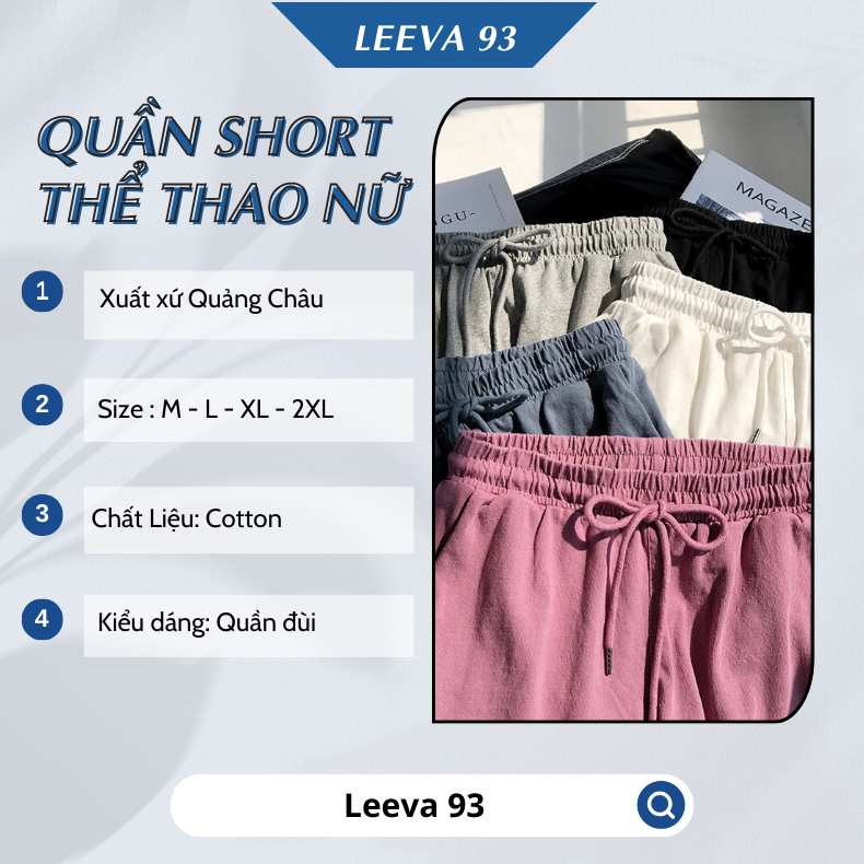 Quần đùi nữ, Quần short nữ thể thao phong cách Hàn Quốc, cạp chun thiết kế rút dây thời trang năng động - 970