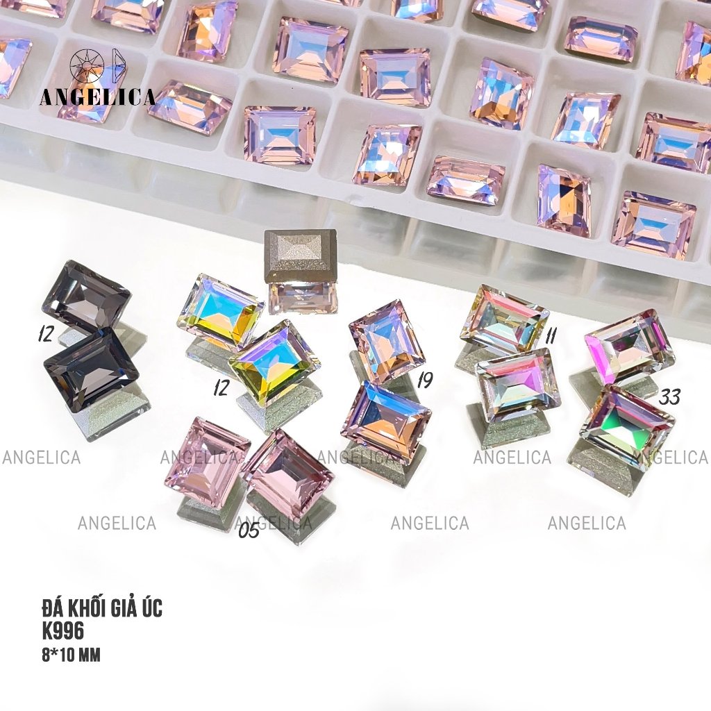 Đá Khối Giả Úc Cao Cấp Túi 2 viên Trang Trí Nail Angelica.