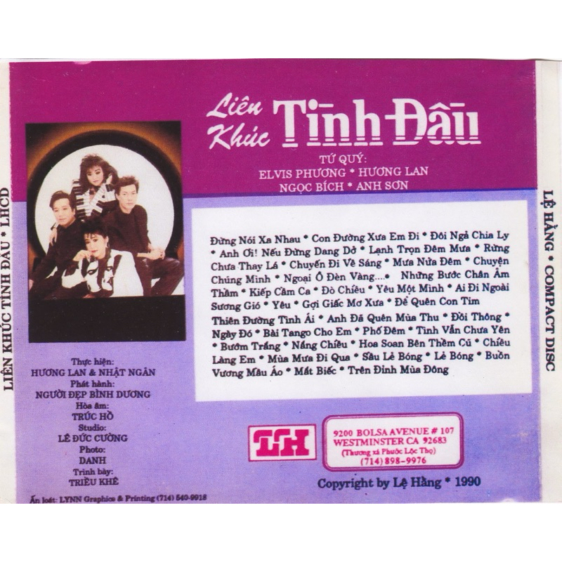 Băng Cassette Liên Khúc Tình Đầu
