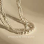 N585 choker dây chuyền 3 sợi hạt ngọc hạt trai sang trọng cho nữ