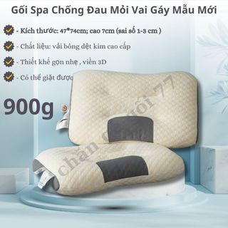 Gối Spa Chống Đau Mỏi Vai Gáy-Gối Chống Đau Mỏi Cổ Vai Gáy, Chống Ngáy Giảm Mệt Mỏi, Căng Thẳng Có Giấc Ngủ Sâu Và Ngon
