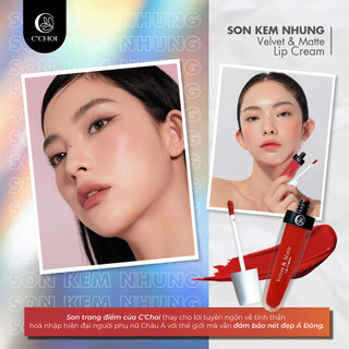 Son Kem Nhung C'Choi - Mịn Lì Độ Che Phủ Tốt - Làm Đầy Rãnh Môi - Bền Màu Tự Nhiên