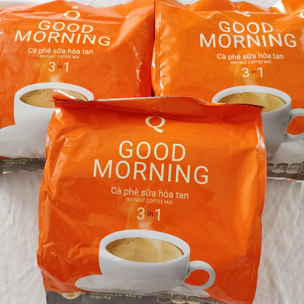 Cà Phê Trần Quang ống Goodmorning (bịch 24 gói x 20g) | Shopee Việt Nam