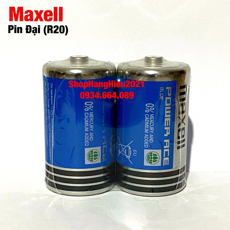 Pin Đại Maxell Size D R20C 1.5V Hàng Chính Hãng Made in Indonesia - Vỉ ...