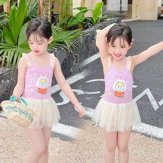 Đồ bơi cho bé gái liền thân chân váy bánh bèo, bikini cho bé gái liền thân, đồ bơi bé gái