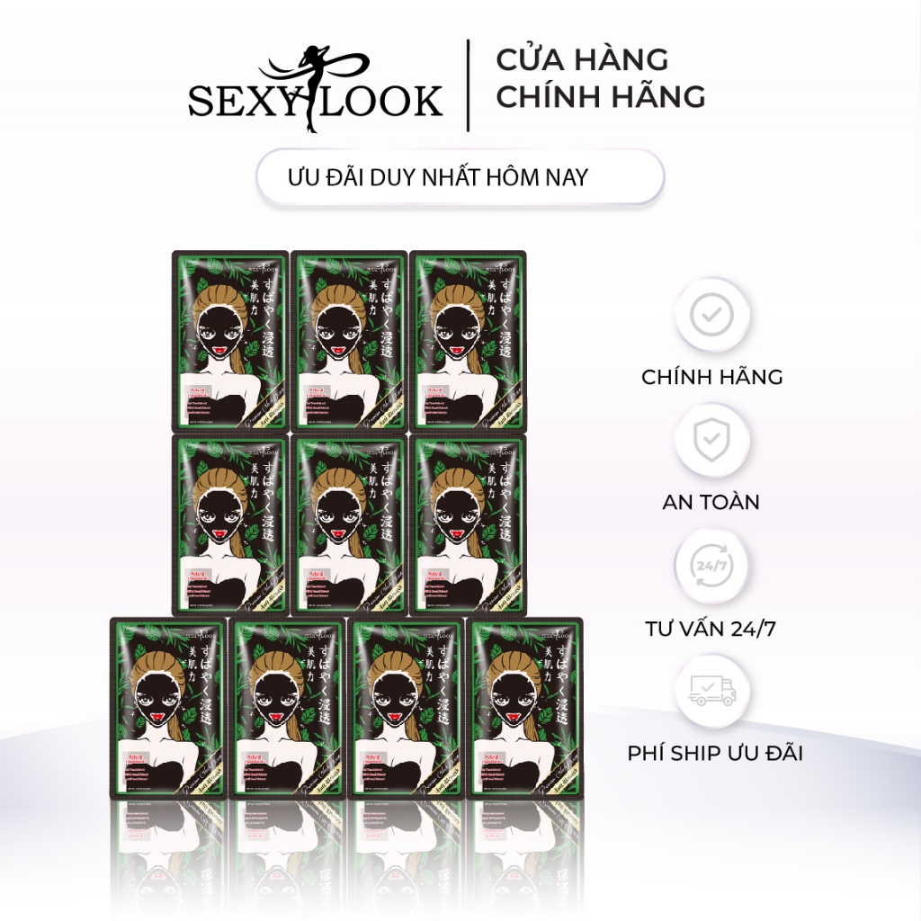 Review Mặt Nạ Đen Tràm Trà SEXYLOOK: Cứu Tinh Da Dầu Mụn, Giảm Sưng, Mờ Thâm