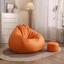 Vỏ Lót ghế lười hạt xốp kèm đôn (combo 4 món) 3II HOME vải chống thấm Polyester cao cấp dáng quả lê.