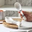 Set 5 muỗng thìa sứ cao cấp chịu nhiệt, họa tiết basic đen trắng hiện đại kèm hộp đựng sang trọng