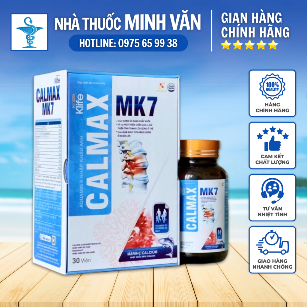 Viên uống CALMAX MK7 💥 HÀNG CAO CẤP 💥 Viên uống hữu cơ bổ sung canxi ...