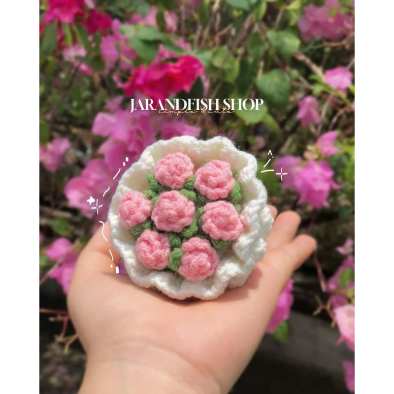 Bó hoa hồng len mini ( Quà tặng ny ) | Shopee Việt Nam