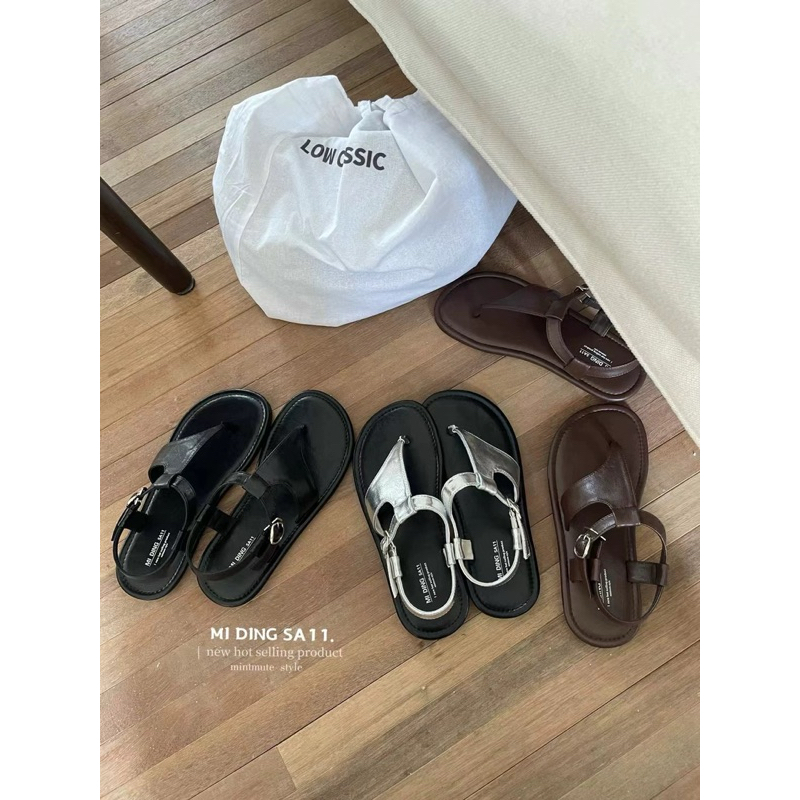 SANDAL SỎ NGÓN CÀI SAU HOTHIT QC FULLBOX - GIÀY DÉP QUỲNH PÉ