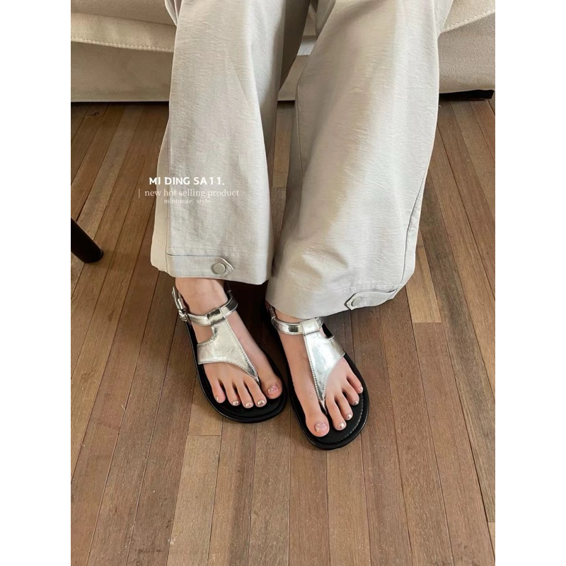 SANDAL SỎ NGÓN CÀI SAU HOTHIT QC FULLBOX - GIÀY DÉP QUỲNH PÉ