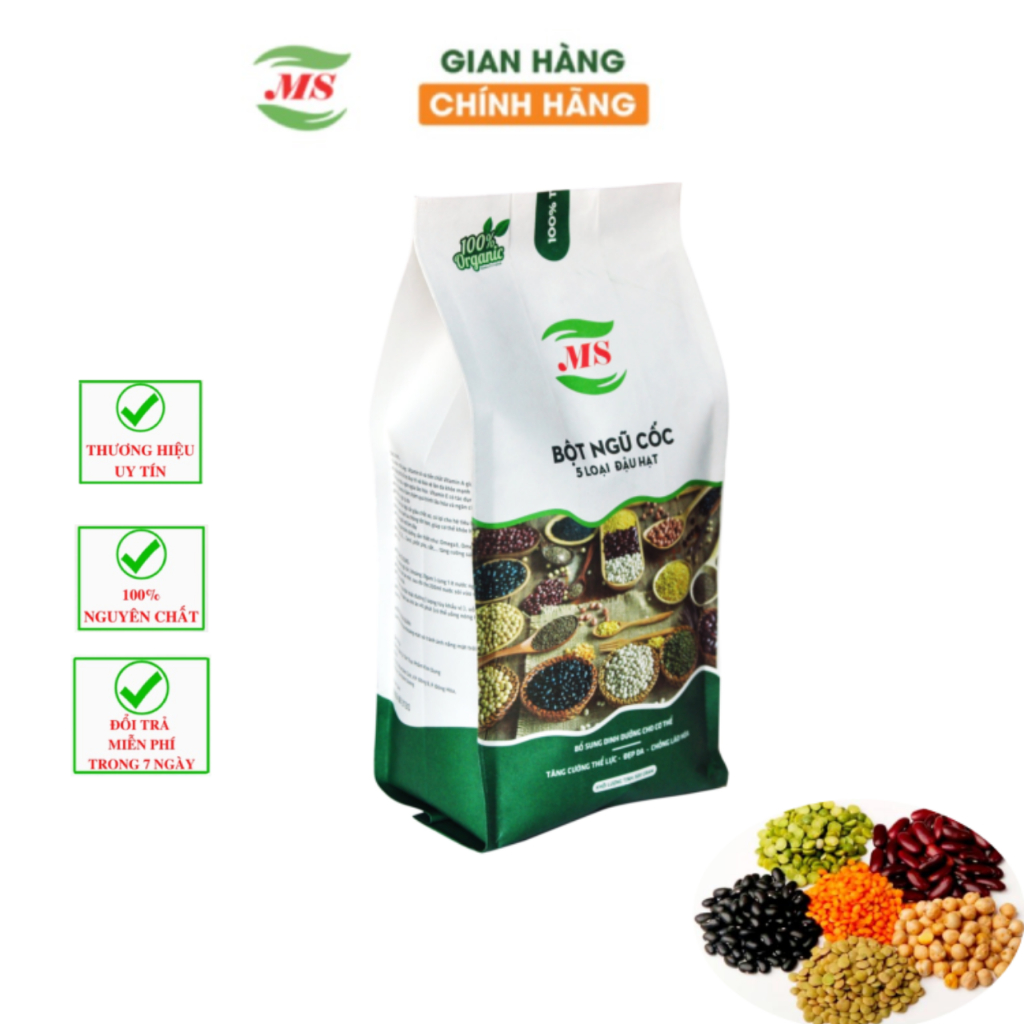 Ngũ Cốc 9 Vị (MS), Bột Ngũ Cốc Dinh Dưỡng, Lợi Sữa, Tăng Cân - 500g