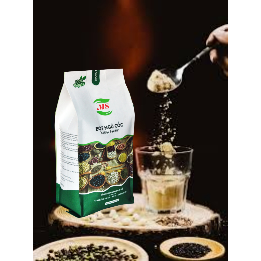 Ngũ Cốc 9 Vị (MS), Bột Ngũ Cốc Dinh Dưỡng, Lợi Sữa, Tăng Cân - 500g