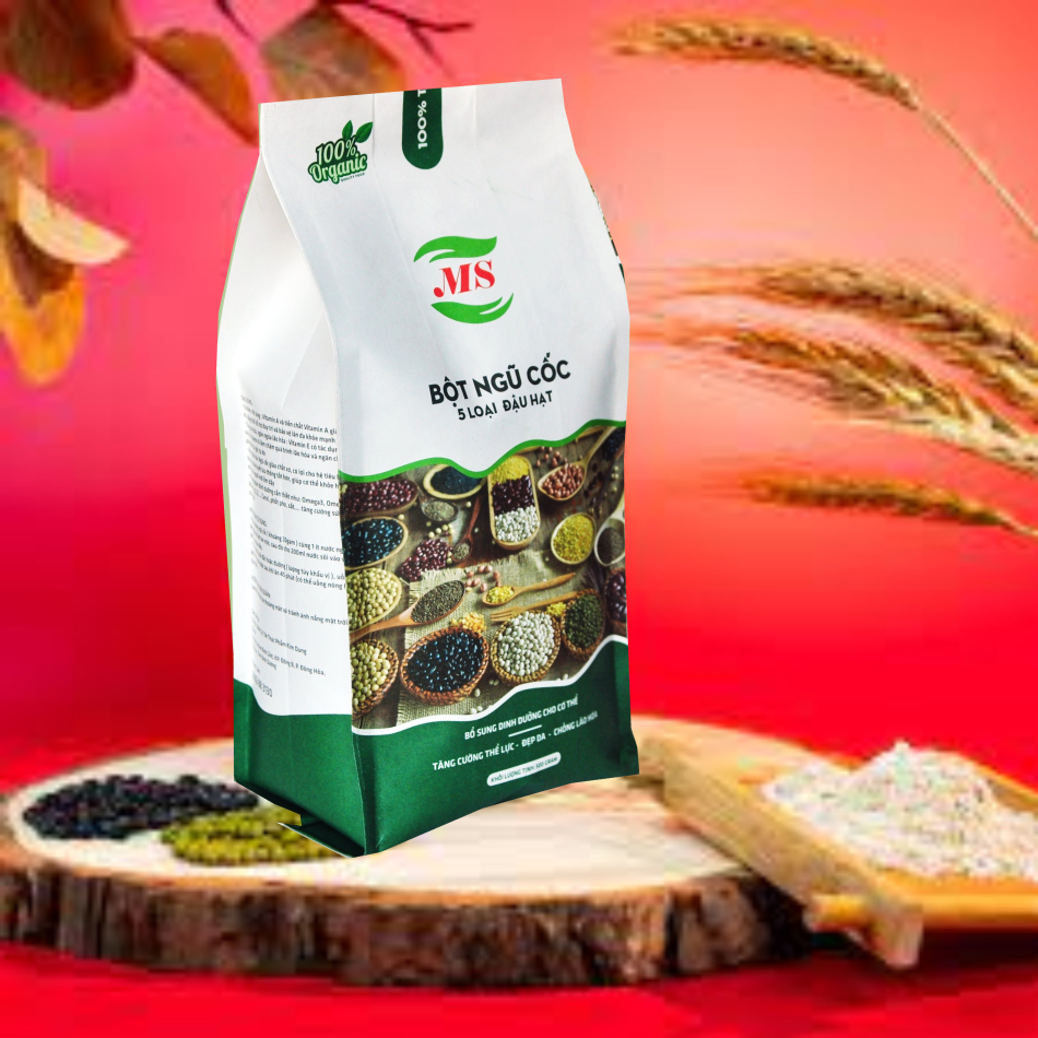 Ngũ Cốc 9 Vị (MS), Bột Ngũ Cốc Dinh Dưỡng, Lợi Sữa, Tăng Cân - 500g