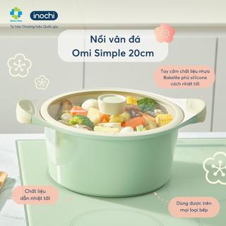 Nồi Vân Đá Chống Dính Đáy Từ Cao Cấp - Dùng Mọi Loại Bếp (Size 20cm/24cm/28cm)