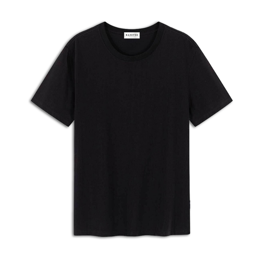 Áo thun trơn Basic mềm mịn co dãn thấm hút mồ hôi 40-100kg form suông Unisex Basetee