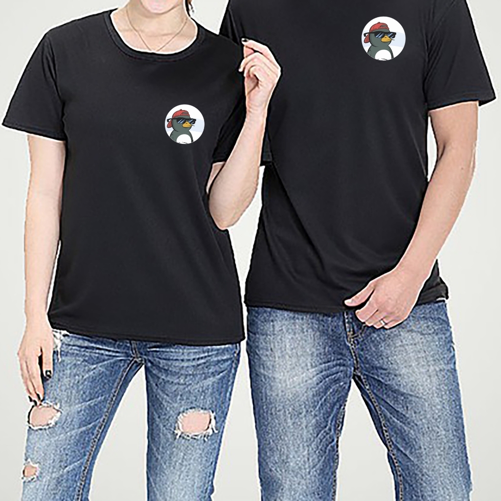 Áo thun đen in hình Duckboiz co dãn thấm hút mồ hôi đủ size 40-100kg form rộng Basetee Unisex