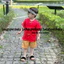 Bộ gấm quần đùi bé trai (7-25kg) [CHẤT GẤM MÁT MẺ] - mặc cho bé đi học, đi chơi, đi lễ hội