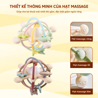 Gặm Nướu Silicone Coniu Hình Cầu Có Trục Xoay, Giúp Tăng Khả Năng Cầm Nắm Cho Bé