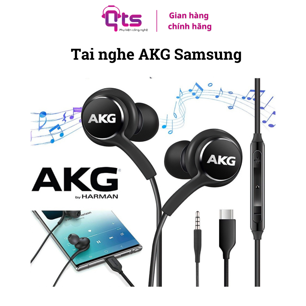Tai Nghe AKG SS, QTS S8 S9 S10 S20 S21 S22 Note 8 Note 9 Note10 Có Dây ...