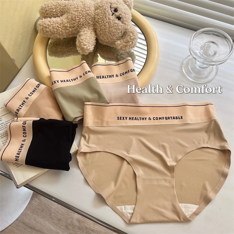 Hộp 5 Quần lót nữ cạp cao 5cm, Quần lót đúc su không đường may cao cấp Sexy Healthy